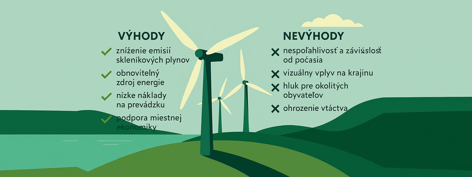 Výhody a nevýhody veterných parkov