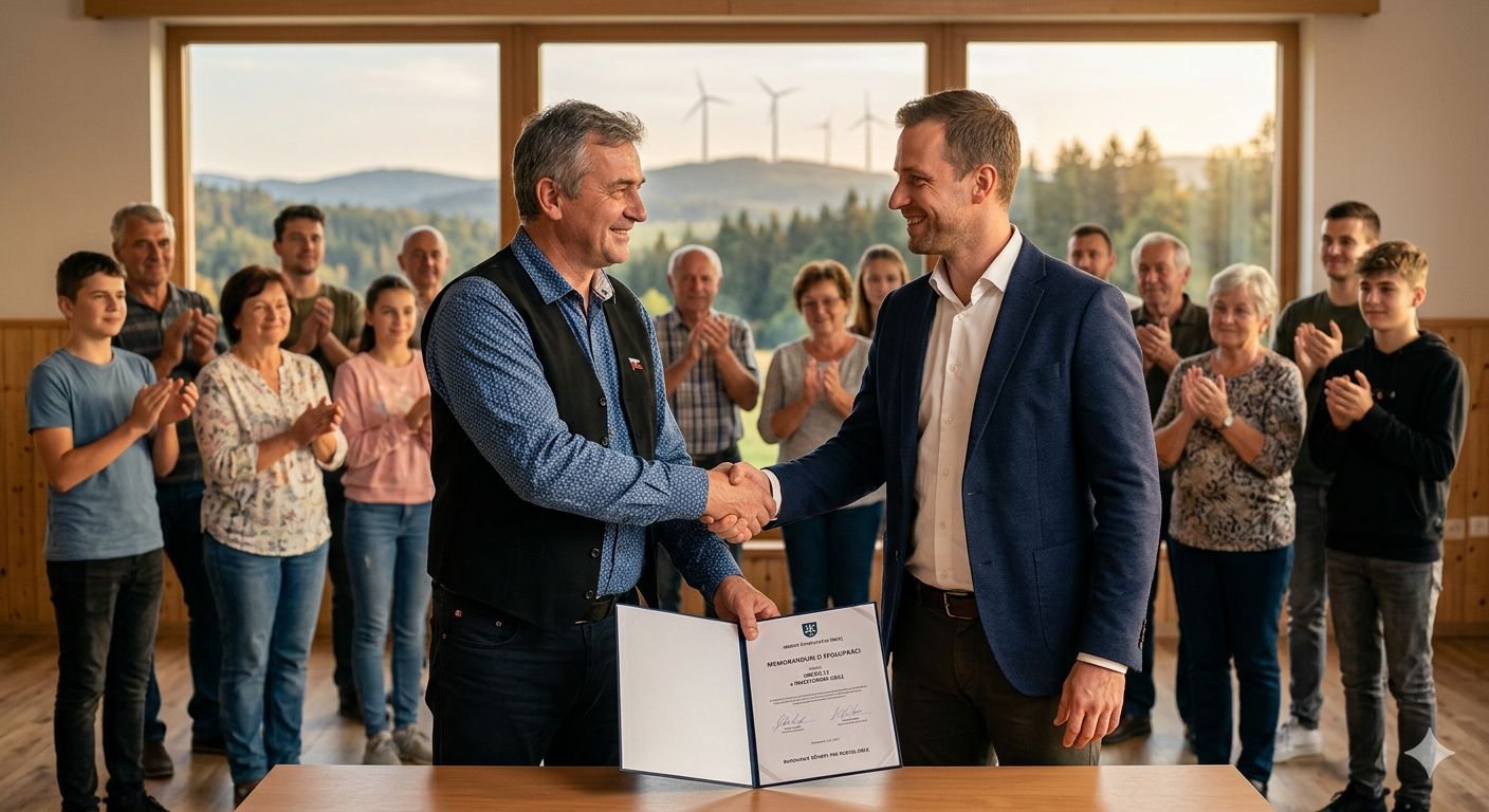 Starosta a investor pri podpise memoranda o spolupráci