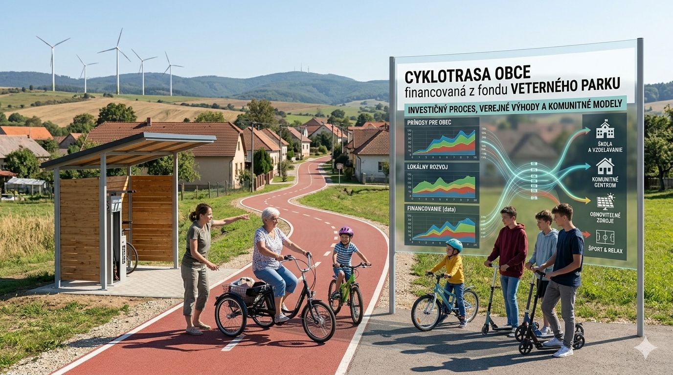 Nová cyklotrasa v obci financovaná z fondu veterného parku