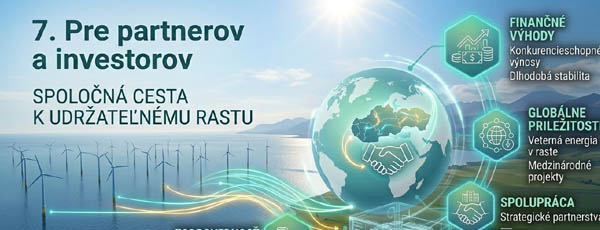 Veterné parky pre partnerov a investorov